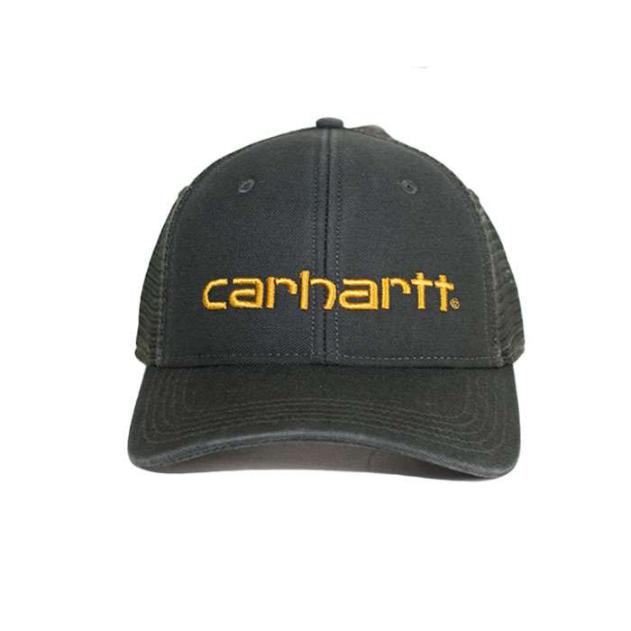 Бейсболка Carhartt WIP с сеткой темно-зеленый /gold logo