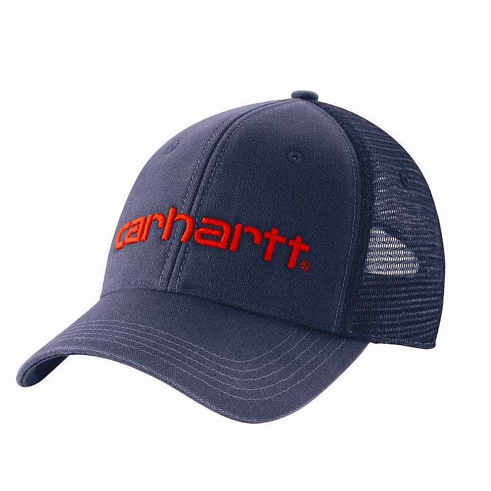 Бейсболка Carhartt DUNMORE BALL с сеткой синий/оранжевый 101195 126