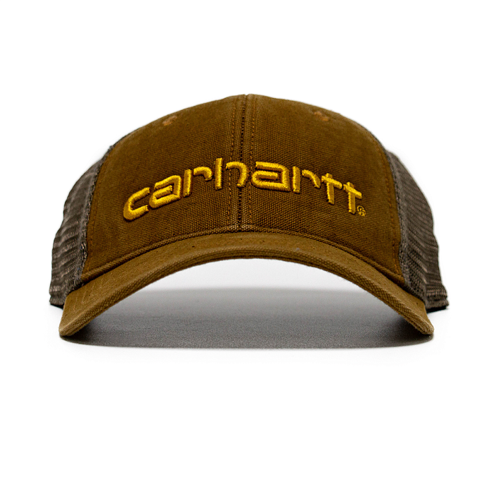 Бейсболка Carhartt WIP с сеткой песочный/gold logo