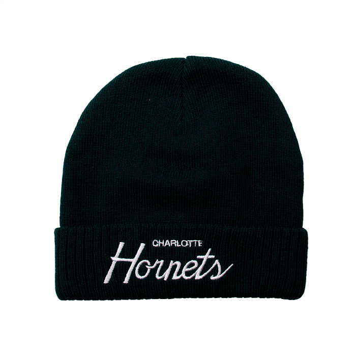 Шапка Mitchell&Ness Lowball Cuff Knit Charlotte Hornets EU277-LOWBALL-TEAL
